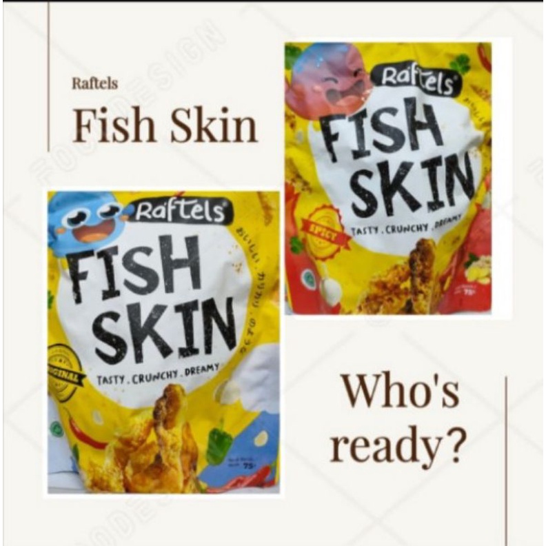 

Raftels Fish Skin / Original / Spicy Fish Skin / 75 gr