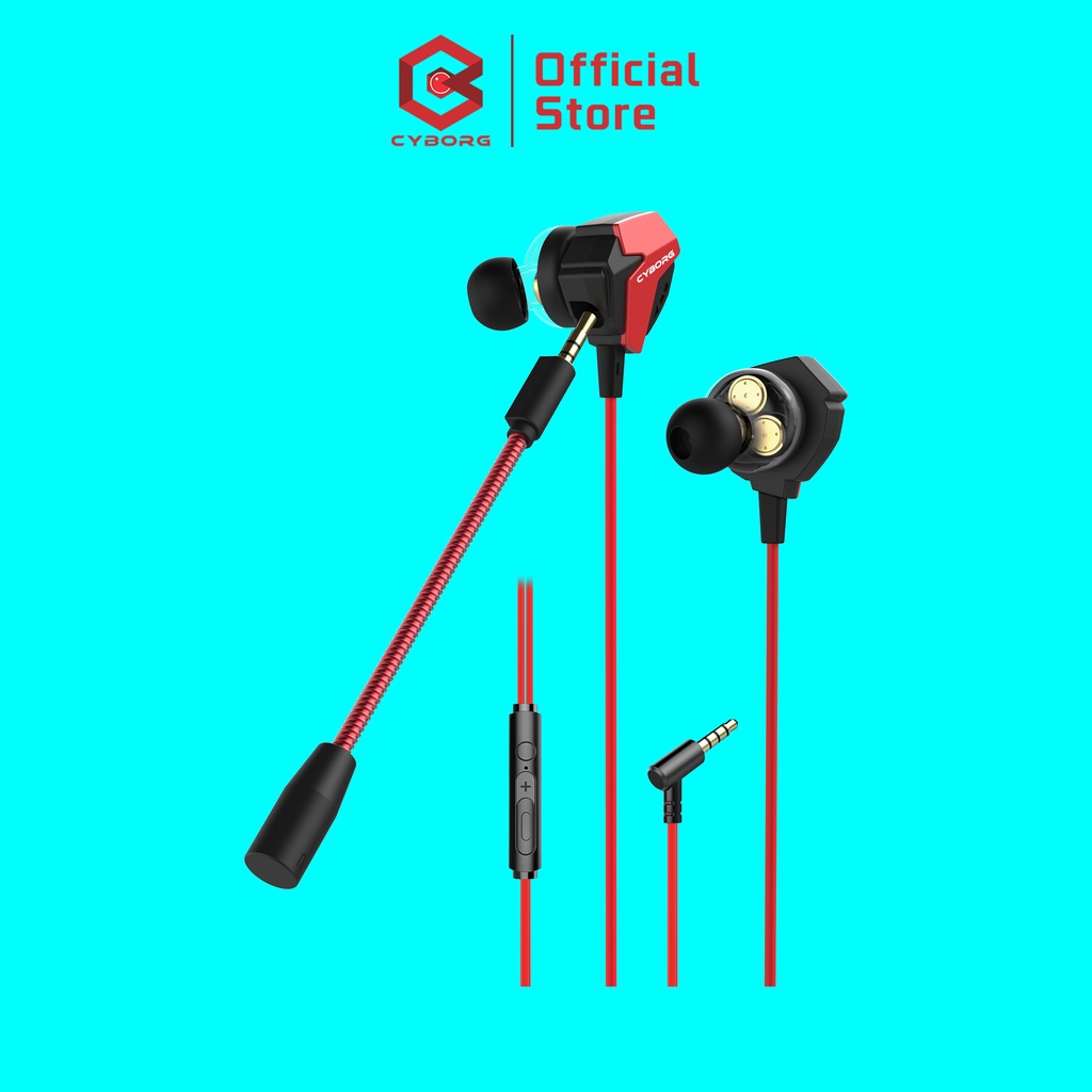 Cyborg Earphone Gaming EAG-99 ONYX Gaming Earphone