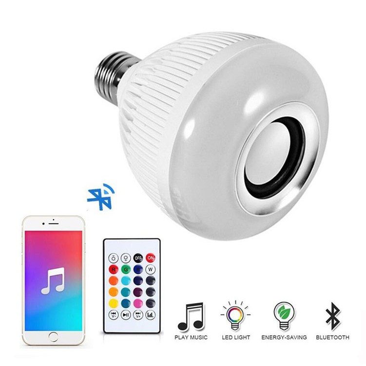 ZILLO Lampu Bohlam Speaker Wireless Lampu LED Musik Wireless Smart LED Music Light Bluetooth