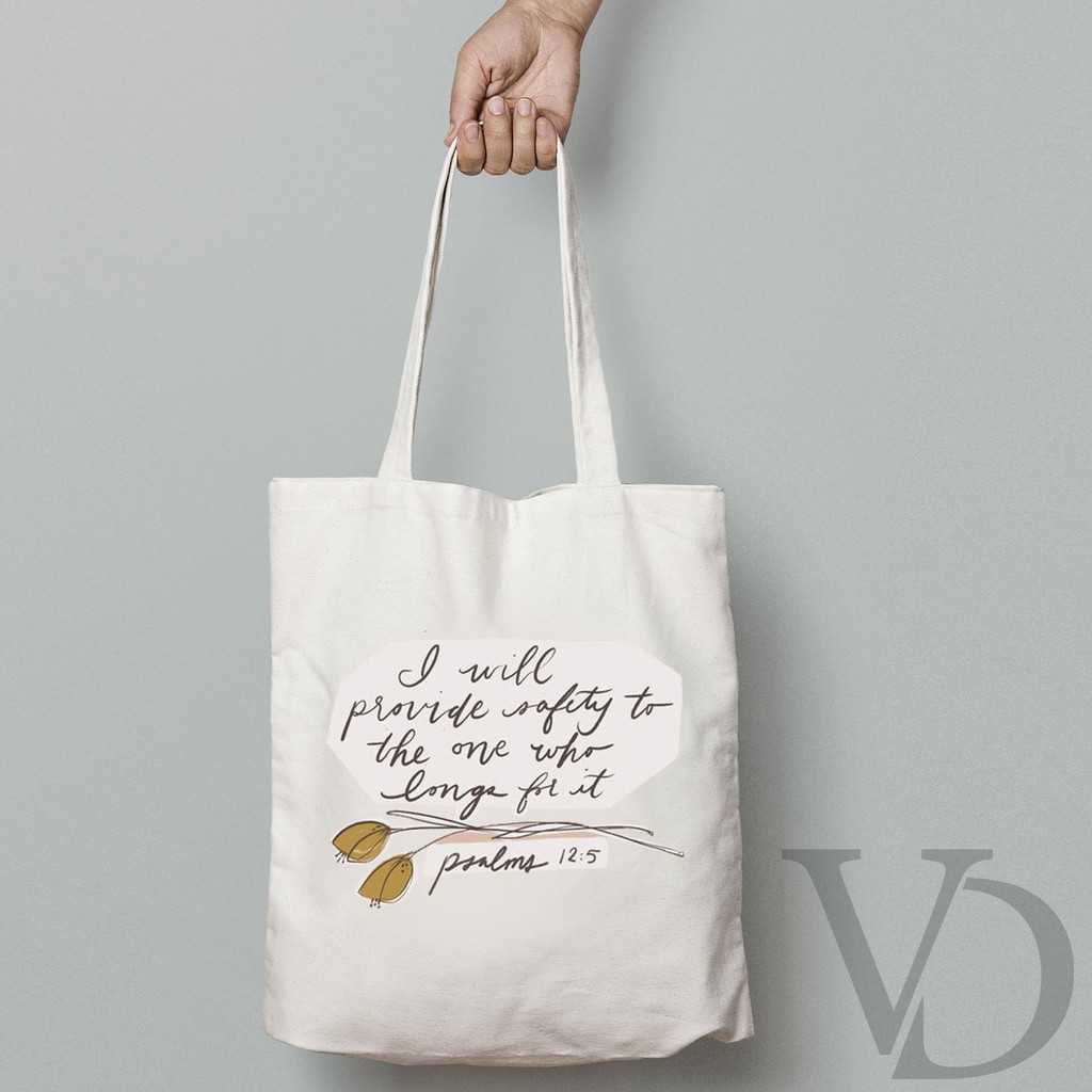 TOTE BAG QUOTES MUKA TERBARU / AESTHETIC TOTE BAG / TAS BELANJA KEKINIAN