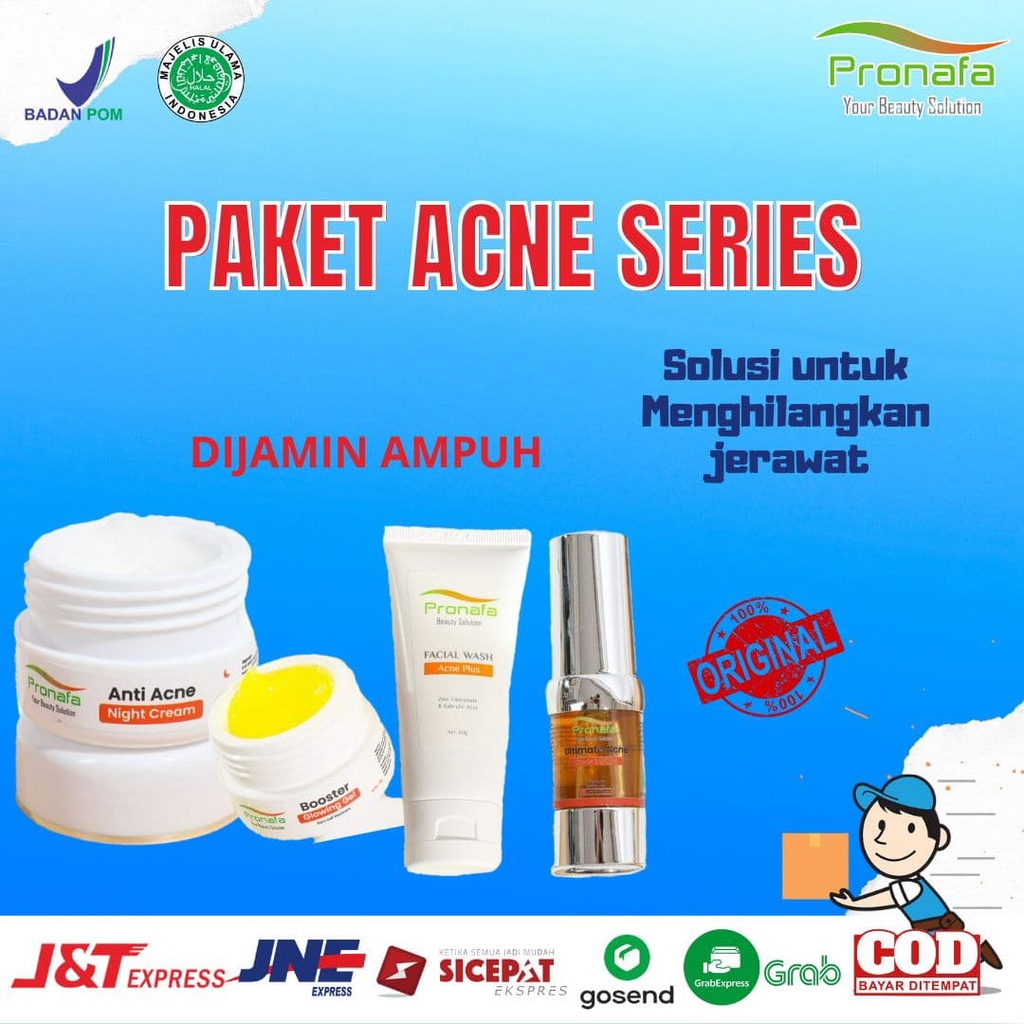 Pronafa Krim Penghilang jerawat Ampuh BPOM Halal Krim untuk wajah berjerawat dan bekas jerawat Brunt
