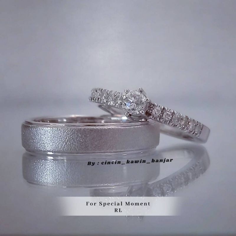 Cincin kawin emas dan berlian banjar dijamin kualitas kode CKB007