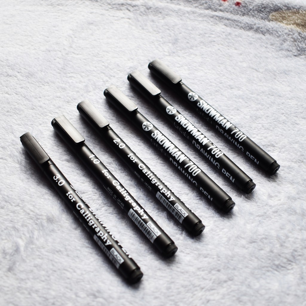 

Snowman Calligraphy Pen FT-700 - Pulpen Kaligrafi Hitam 1.0 2.0 3.0