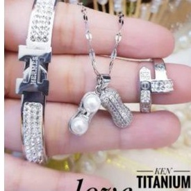 TiTanium set perhiasan wanita R01