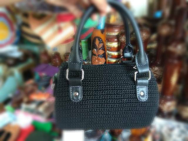 TERMURAH! TAS RAJUT MULTIFUNGSI JINJING DAN SELEMPANG BAHAN RAJUT NYLON - SOUVENIR UNIK CANTIK JOGJA