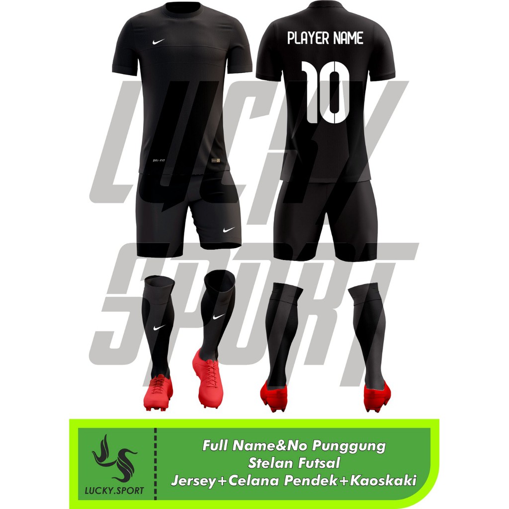 Stelan Futsal/Jersey Bola/Paketan + Kaos kaki Full set Pake Nama dan Nomer Punggung suka suka