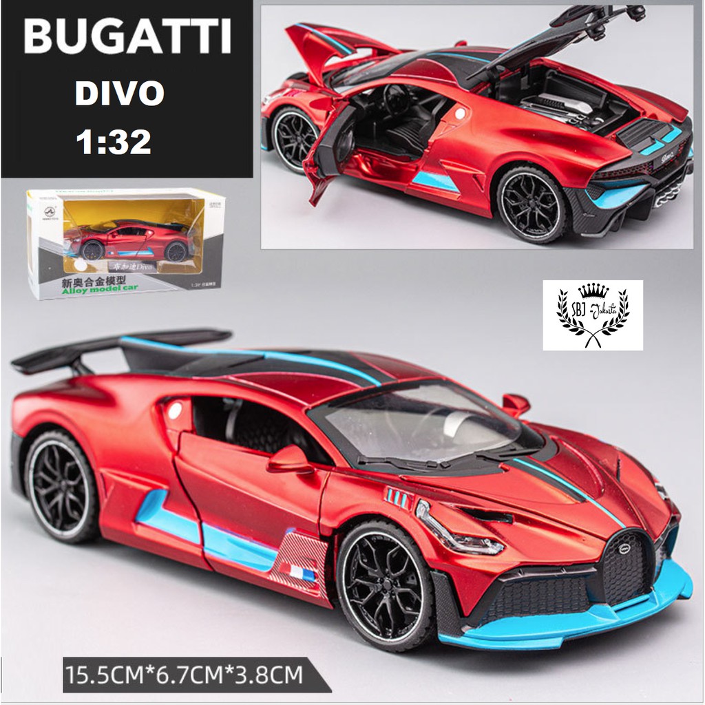 Diecast Miniatur Mobil BUGATTI DIVO Metal Collection Series skala 1:32