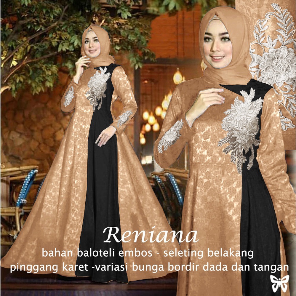 HOPYLOVY - Gamis Syari Jumbo LD 110 Terbaru Reniana