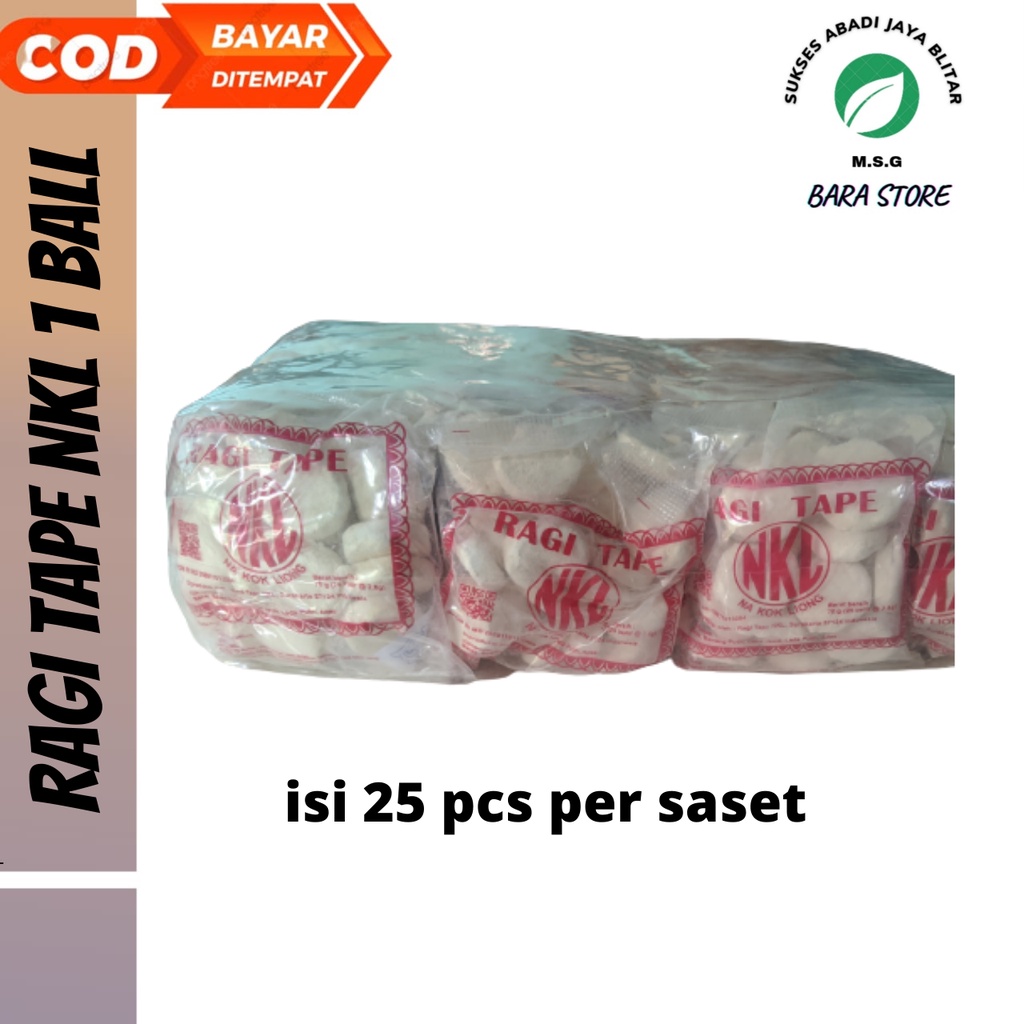 

RAGI TAPE NKL 1 BALL ISI 25 Pack( 1 Pack ISI 25 butir )