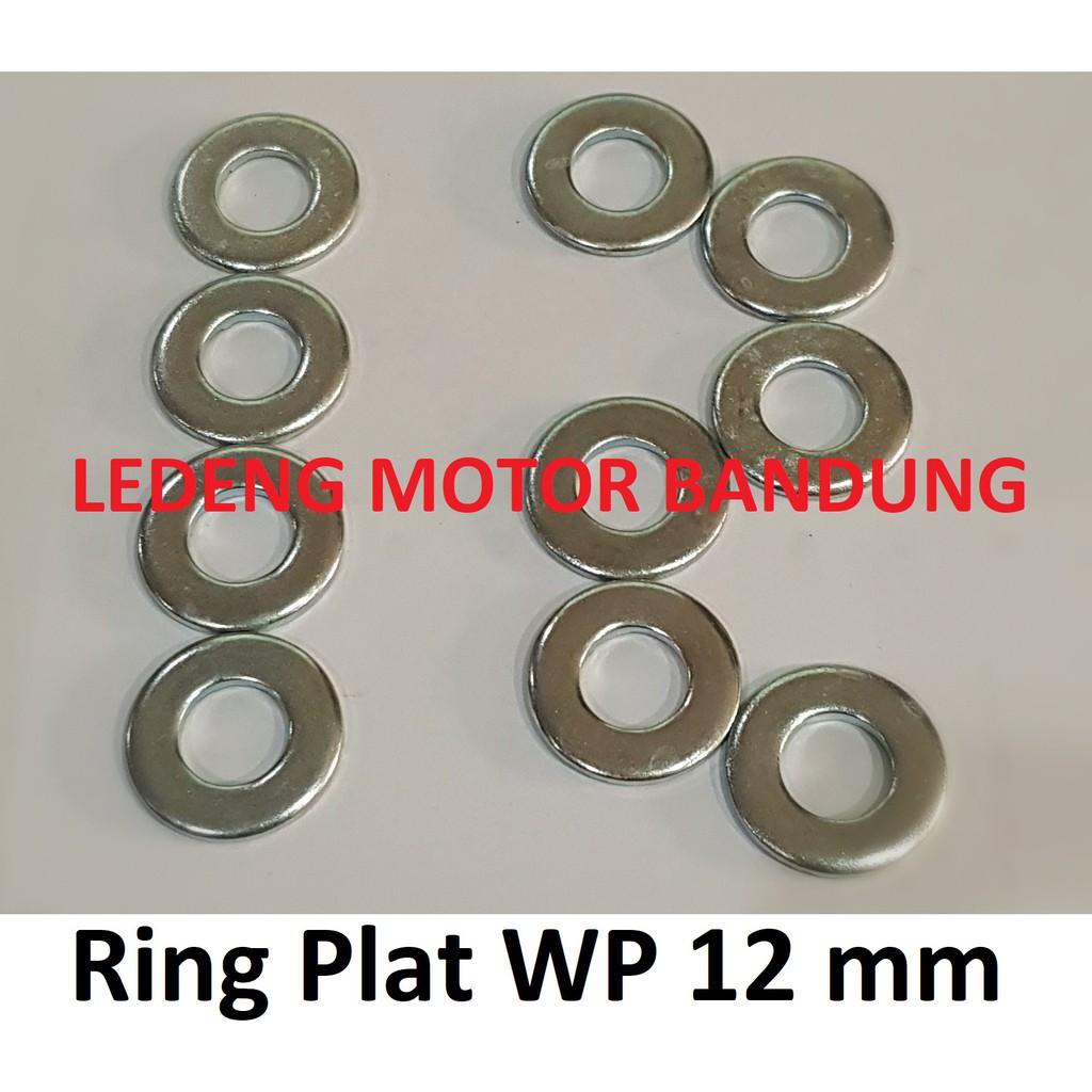 Ring Plat WP 12 mm Cincin Bulat M12 isi 10pcs