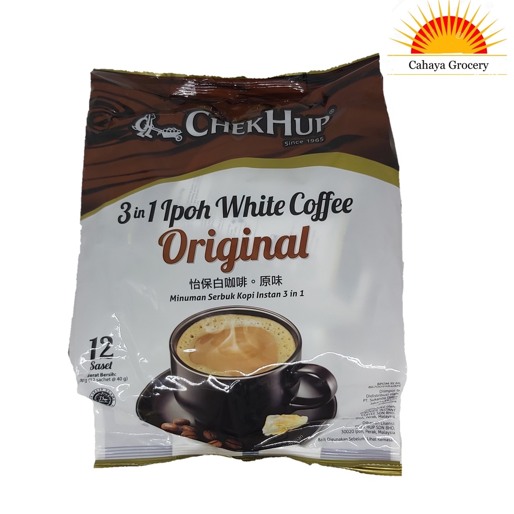 

Chek Hup 3in1 Ipoh White Coffee Original 12 sachet @40Gr