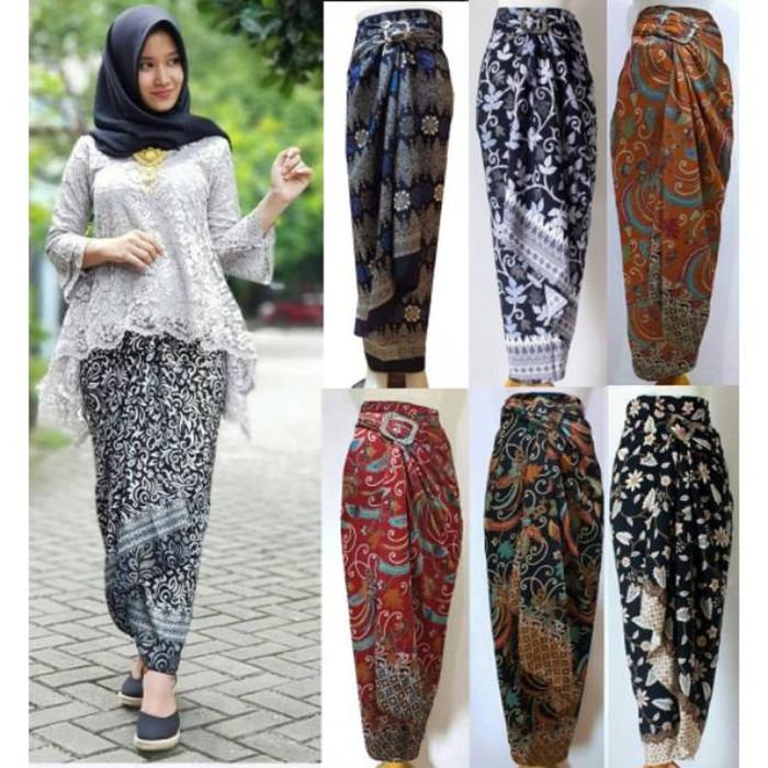 Jual Rok Lilit Batik Wanita Long Screet Rok Lilit Casual | Shopee Indonesia