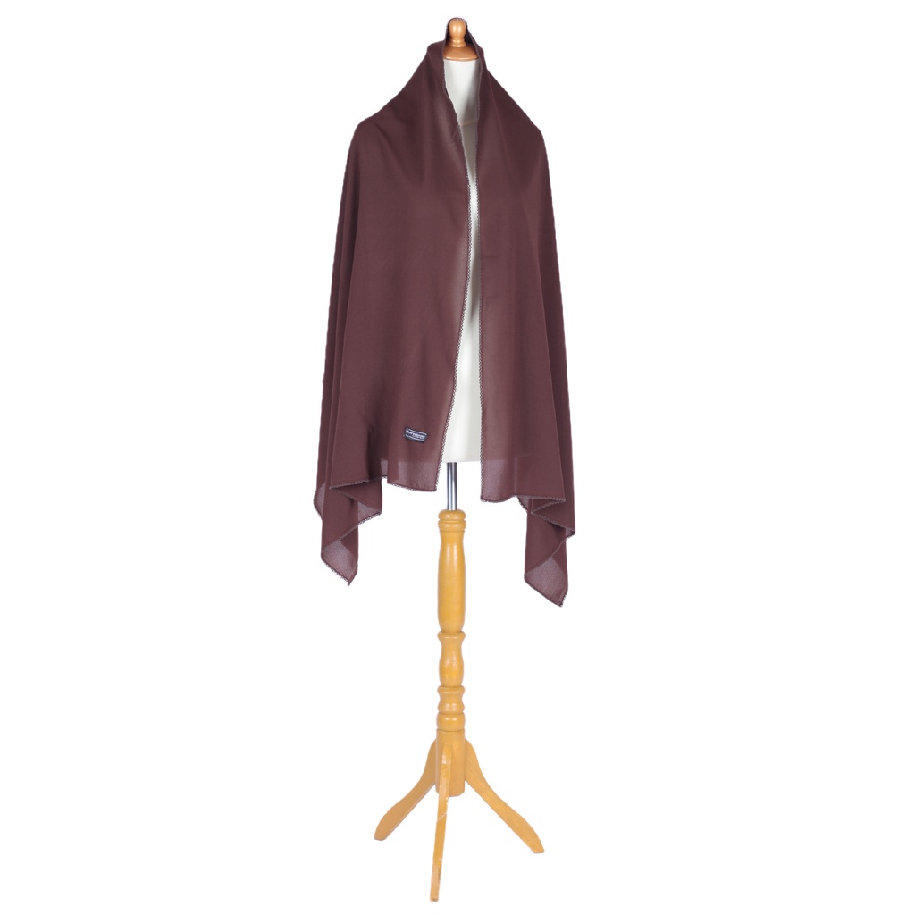 Pashmina Diamond Crochet - Tiara Shawl-Coffee