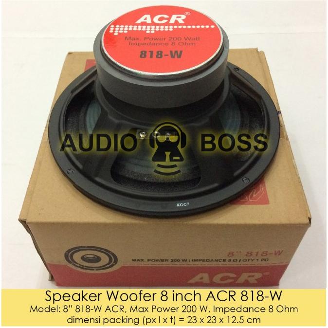 Promo Speaker Woofer 8 Inch Acr 818-W / Speaker Woofer Acr 8" 818 200W