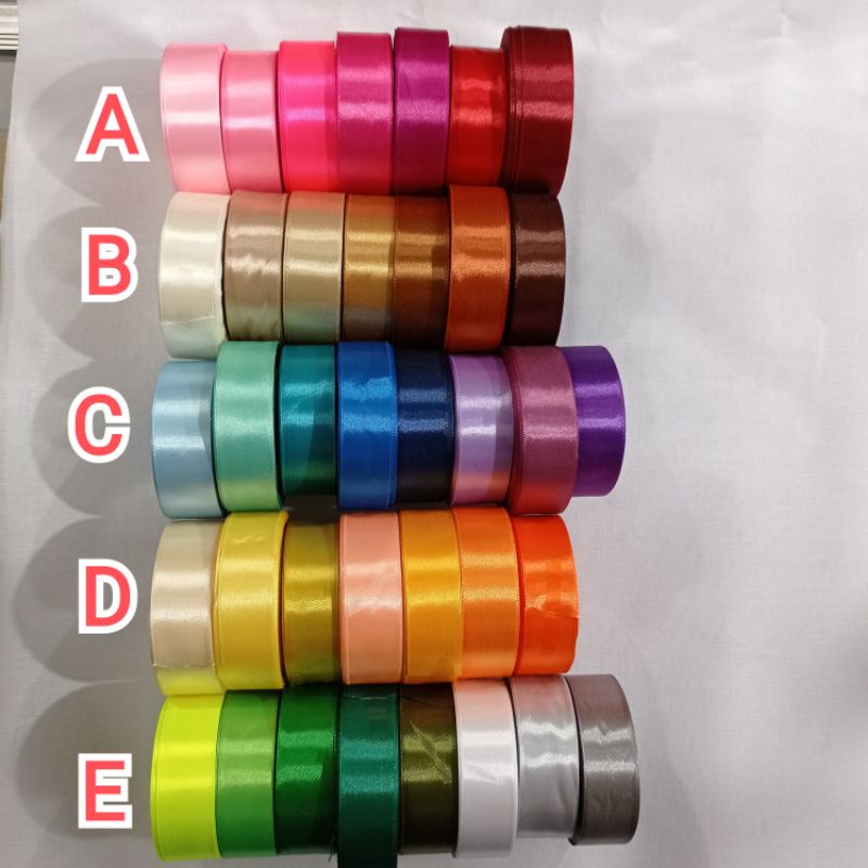 

Pita satin 2,5 cm / 1 inch ( 1 roll / 20 yard)