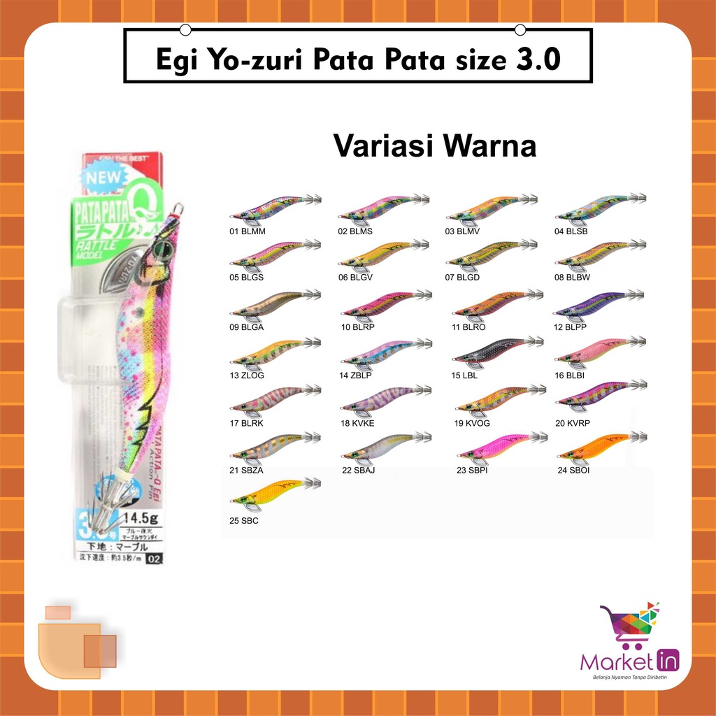 Umpan Cumi Egi Yozuri Pata Pata size 3.0