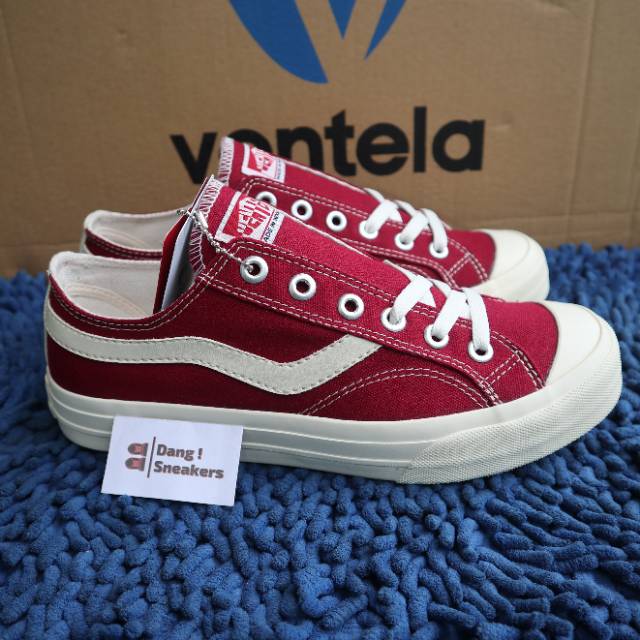 Sepatu Ventela Public Low Maroon Snekers Sale-4