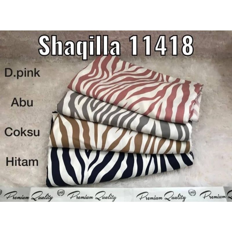 Kain Shakila Motif Zebra Kualitas premium harga setengah meter