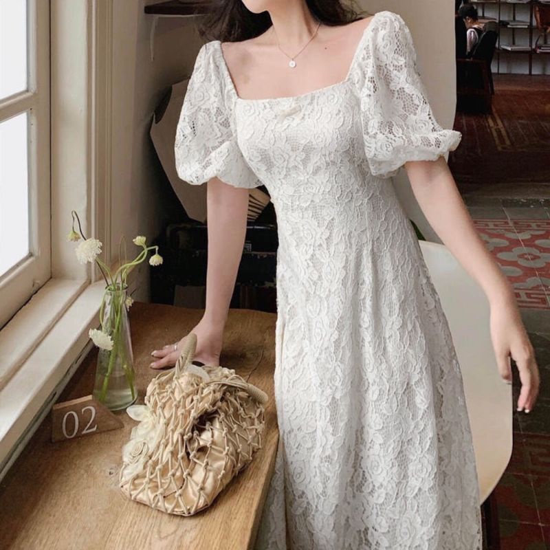 dress korean import / maxi korea vintage bangkok impor dres korea terbaru maxy korean import brokat