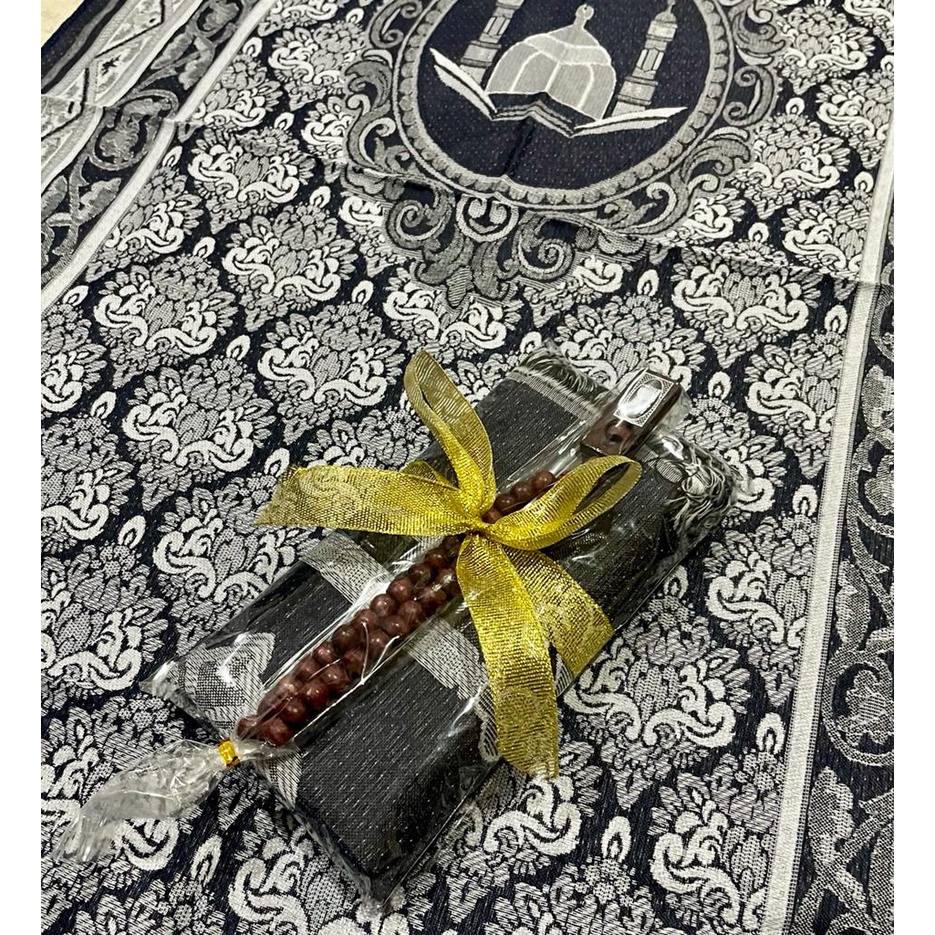 Paket Souvenir Sajadah AL-QUDS + Tasbih Sovenir Parcel Sajadah