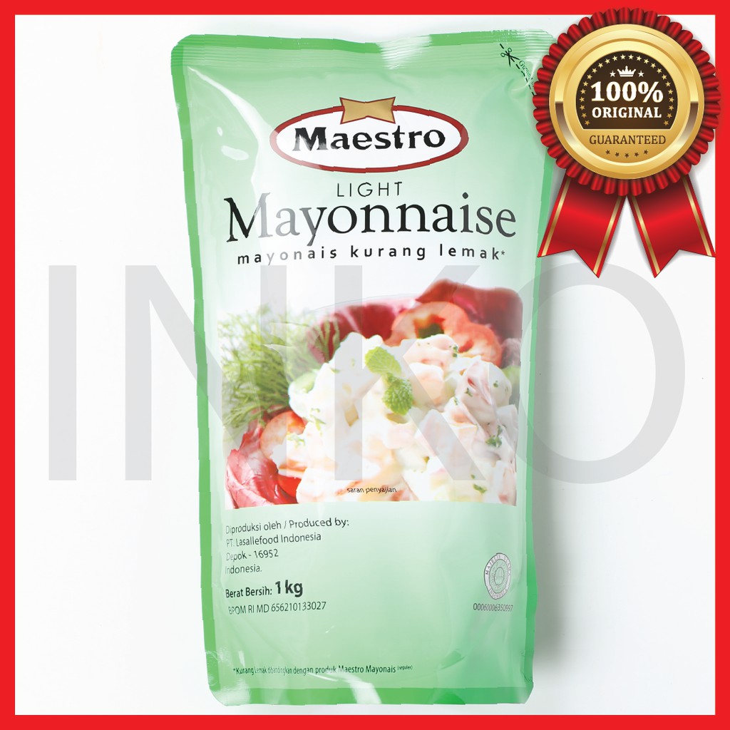 

MAESTRO MAYONNAISE MAYONAIS POUCH 1KG