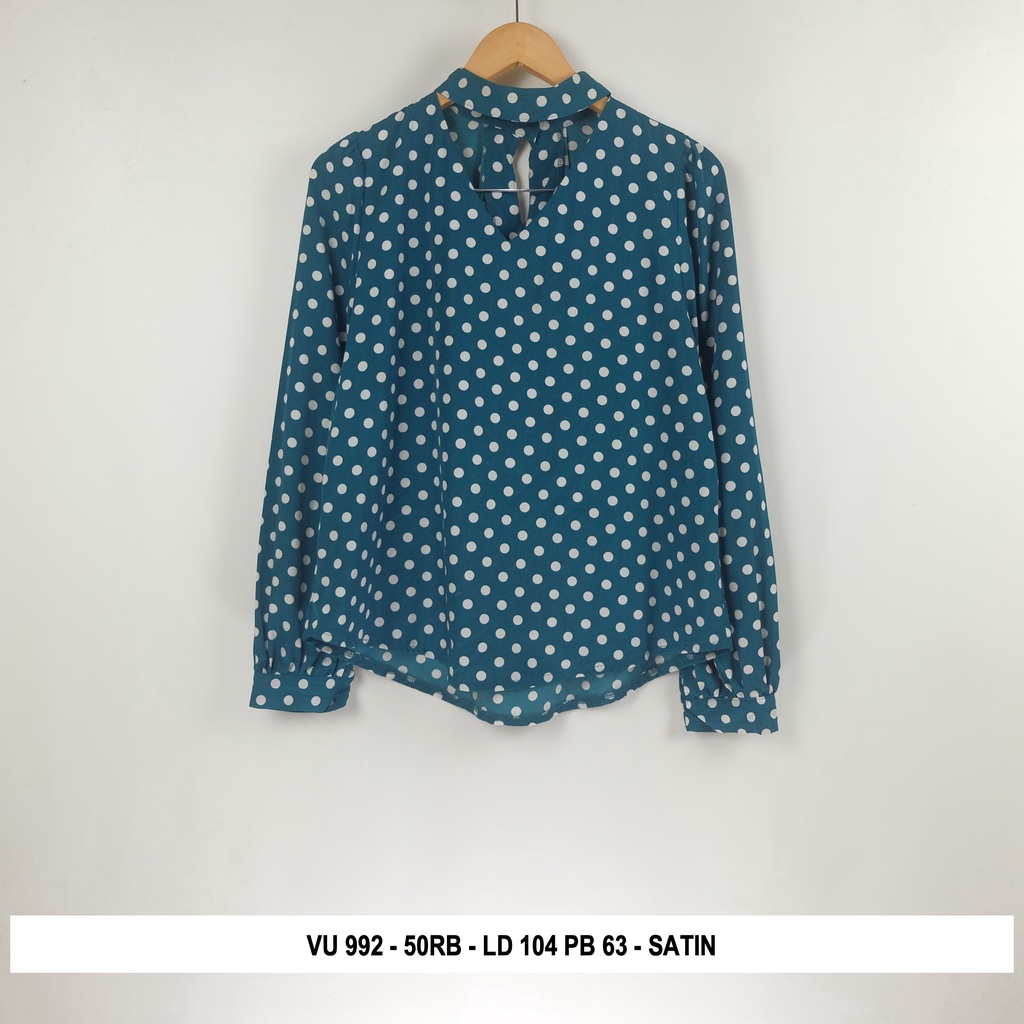 Thrift Blouse Vintage | Kode V3-VU 992