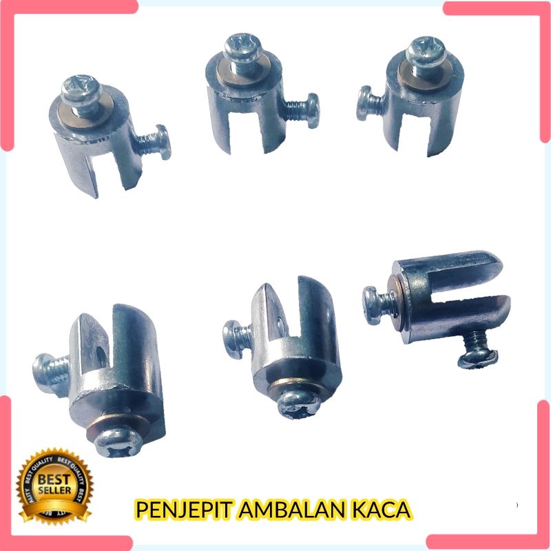 1SET PENJEPIT AMBALAN KACA JEPITAN PLANGSET KACA BAUT AMBALAN KACA DUDUKAN KACA PLANGSET BRAKET KACA