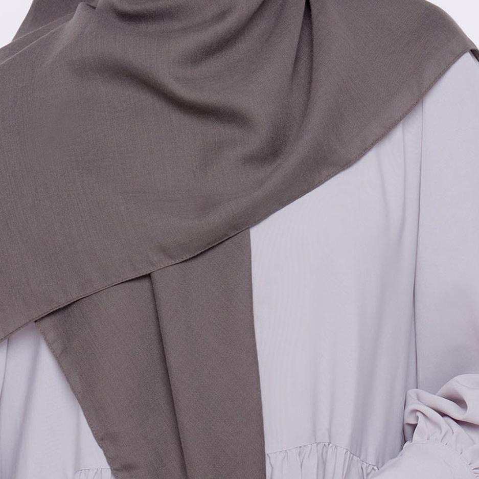 ☉ ZM Zaskia Mecca - Sadi Shade Of Brown Ash Hijab Kerudung Segi Empat ◄