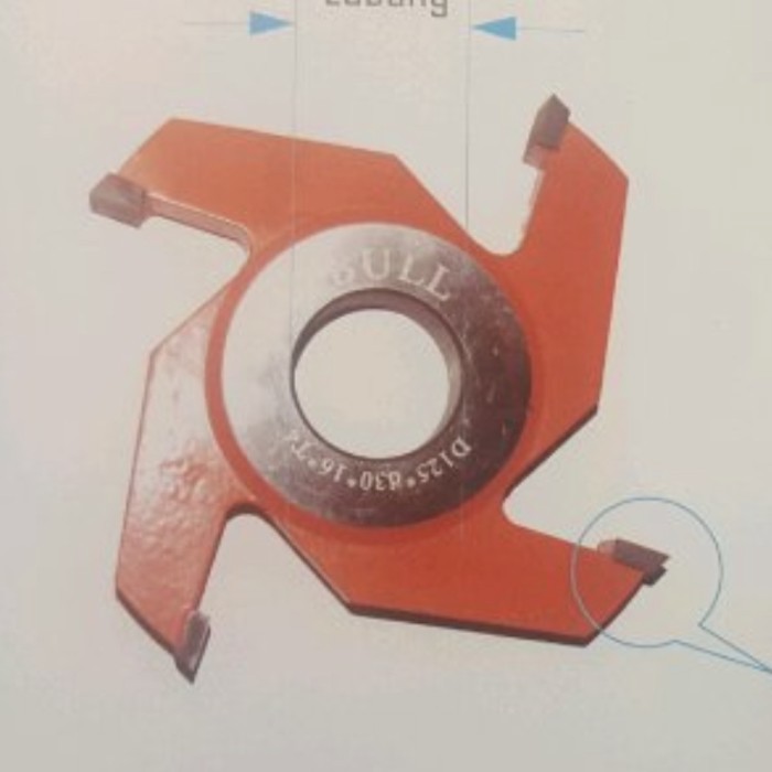 By15 Mata profil spindel pisau spindle 4 mata groving D125xd25.4x6mmxT4 best seller