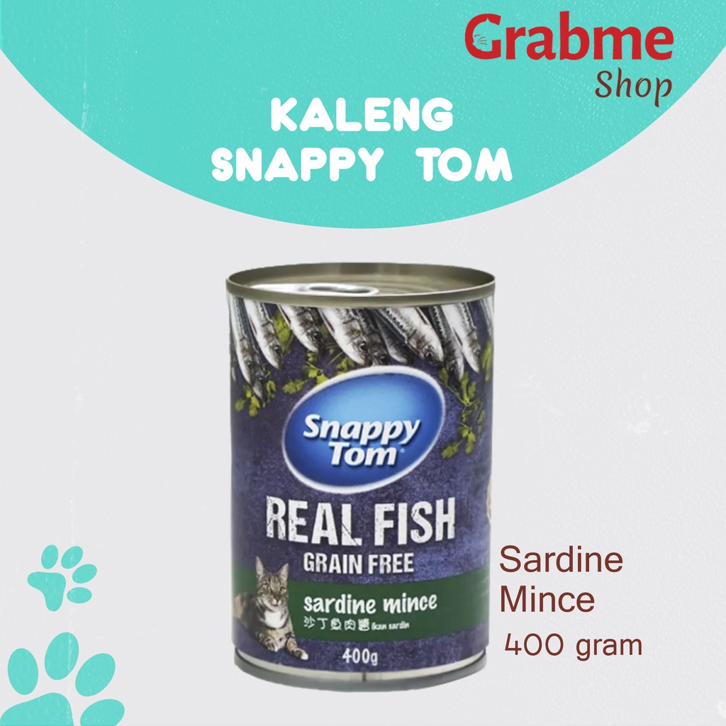 Makanan Kucing kaleng Snappy Tom 400g All Varian 1dus isi 12 pcs (Ekspedisi)