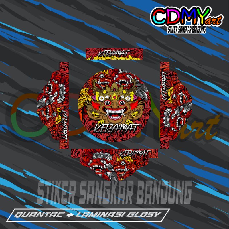 STIKER DECAL TEBOK LOVEBIRD