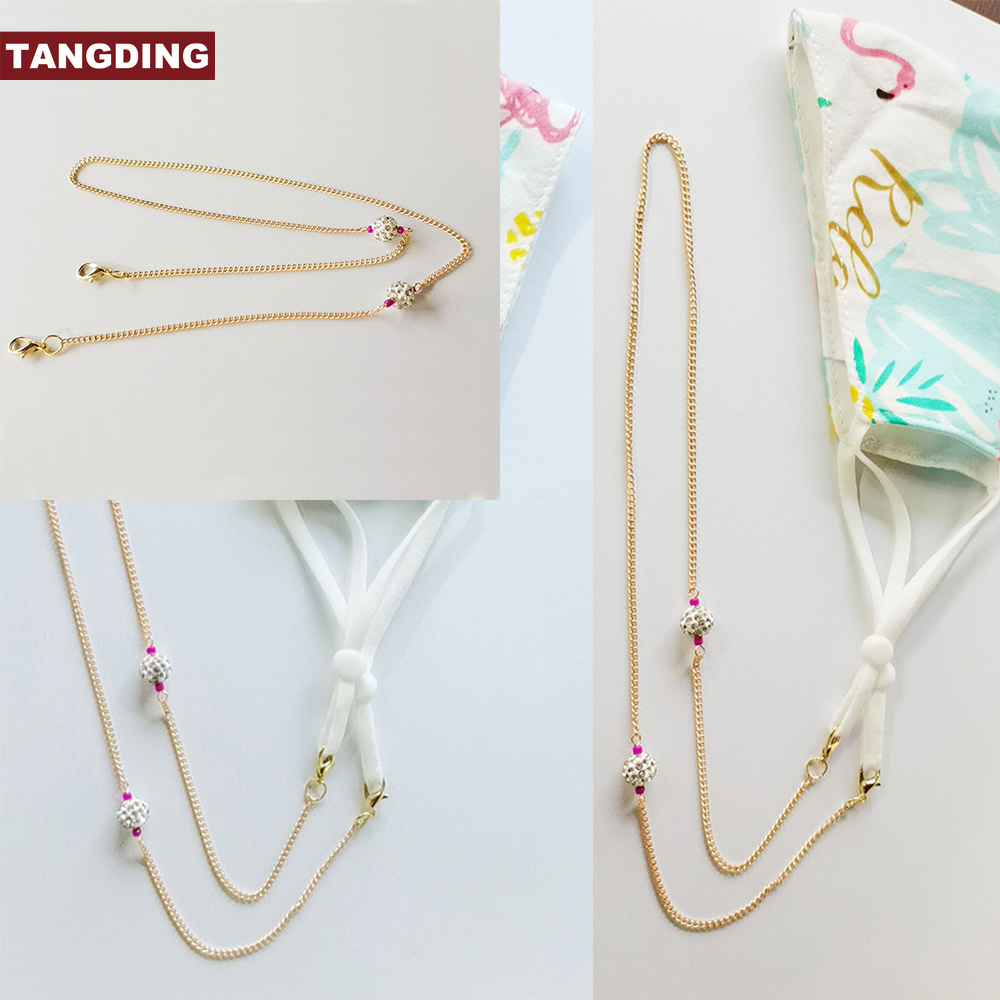 【COD Tangding】Non-slip Chains Metal Plating Personality Glasses Lanyard Fashion Facial Shield Chain