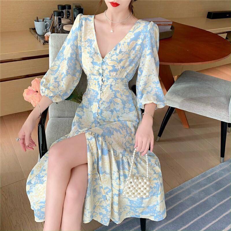 NEW Amora Floral Dress Fashion Import Korea Bangkok Casual Dress Blouse [BEST SELLER]