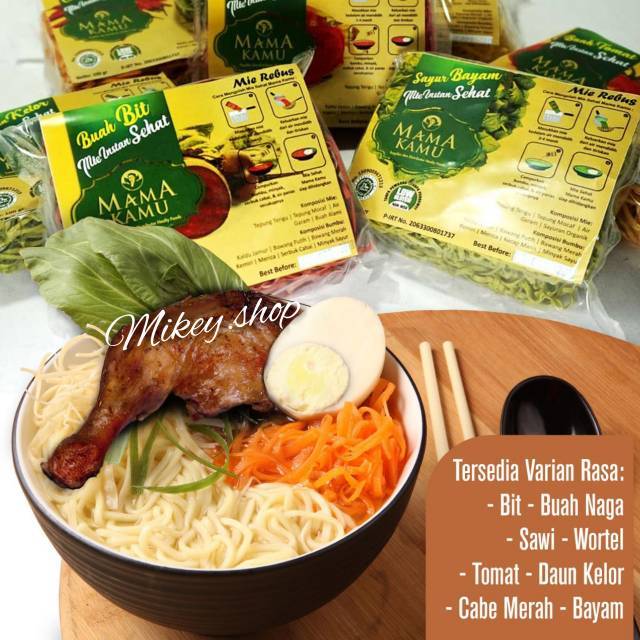 

Mie Goreng/Rebus Exp Nov'24 Organik Halal Mui 100gr Mama Kamu
