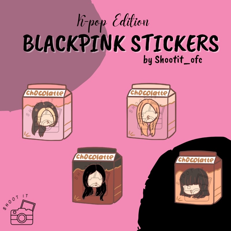 

Shoot It - Blackpink Stickers ( Stiker ) Kpop Lucu Imut Journaling Blink