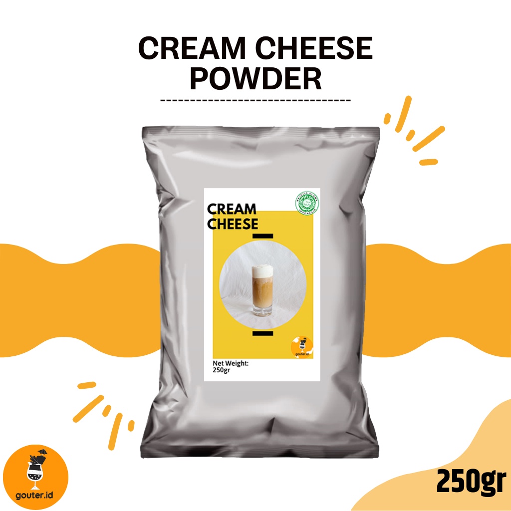 CREAM CHEESE POWDER 250GR / TOPING MINUMAN KEKINIAN / CHEESE FOAM /  BUBUK KEJU / CHEESE TEA POWDER