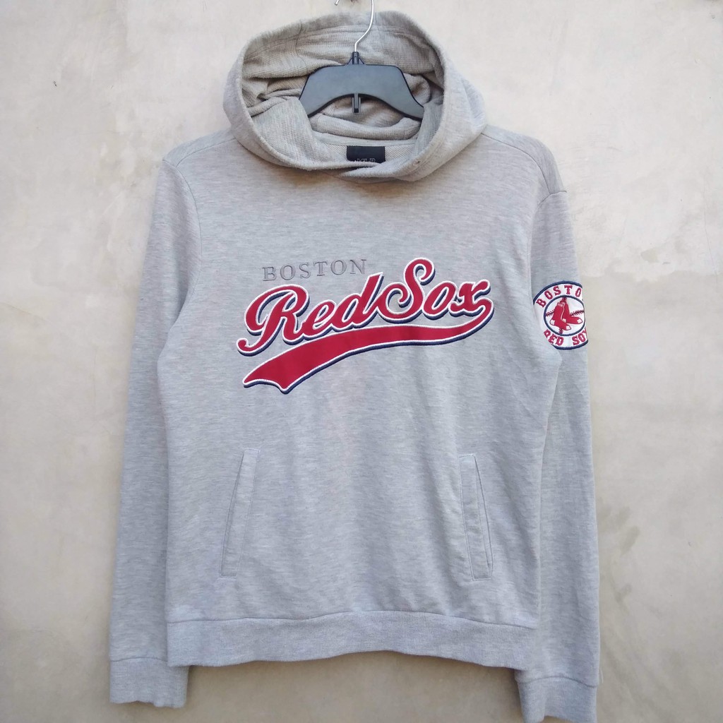 01 Jaket Hoodie Baseball MLB BOSTON REDSOX Second Original