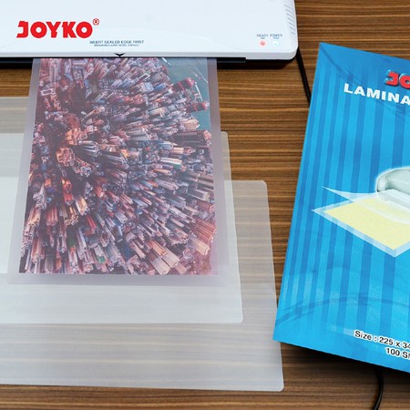 ( Pak 100 Lembar ) JOYKO PLASTIC LAMINATING FOLIO / F4 TEBAL 100 MICRON / PLASTIK LAMINATE LF100-2234