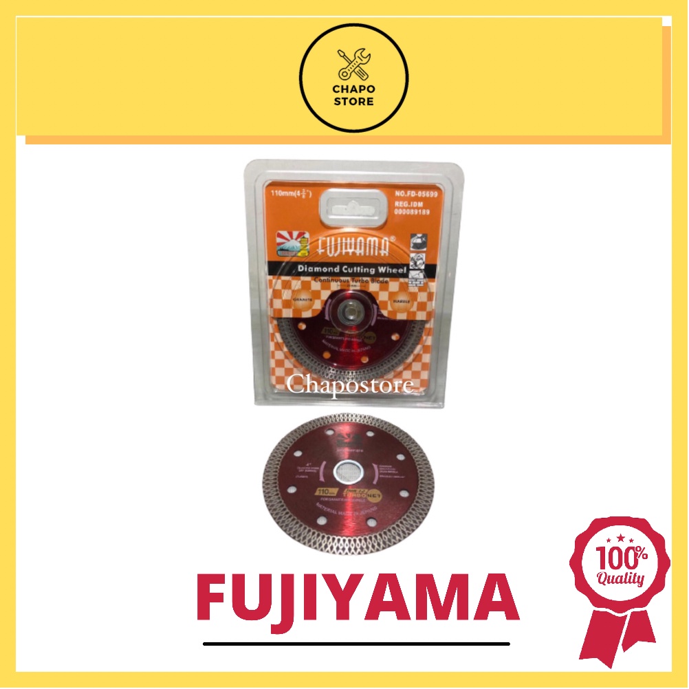 Fujiyama diamond cutting wheel turbo 4” inch mata gerinda potong keramik