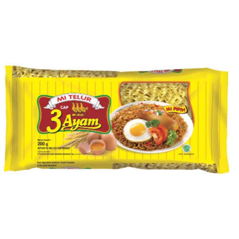 

Mi telur cap 3 ayam