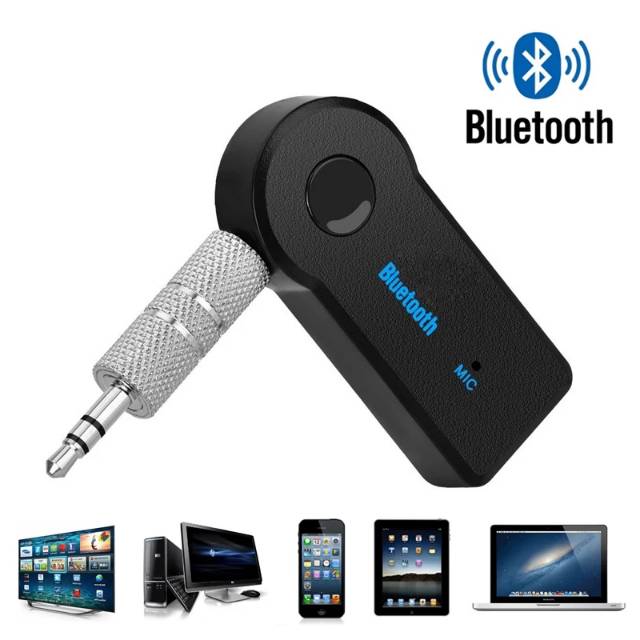 Receiver Bluetooth Audio Player Jack 3.5 Mm-Wireless Sambungan Audio Aux Speaker Music Mobil