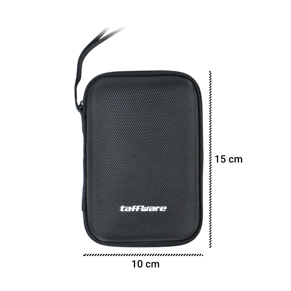 Taffware Kotak Penyimpanan Harddisk HDD Protective EVA Case 2.5 Inch Interlayer Storage - C6961 - Black