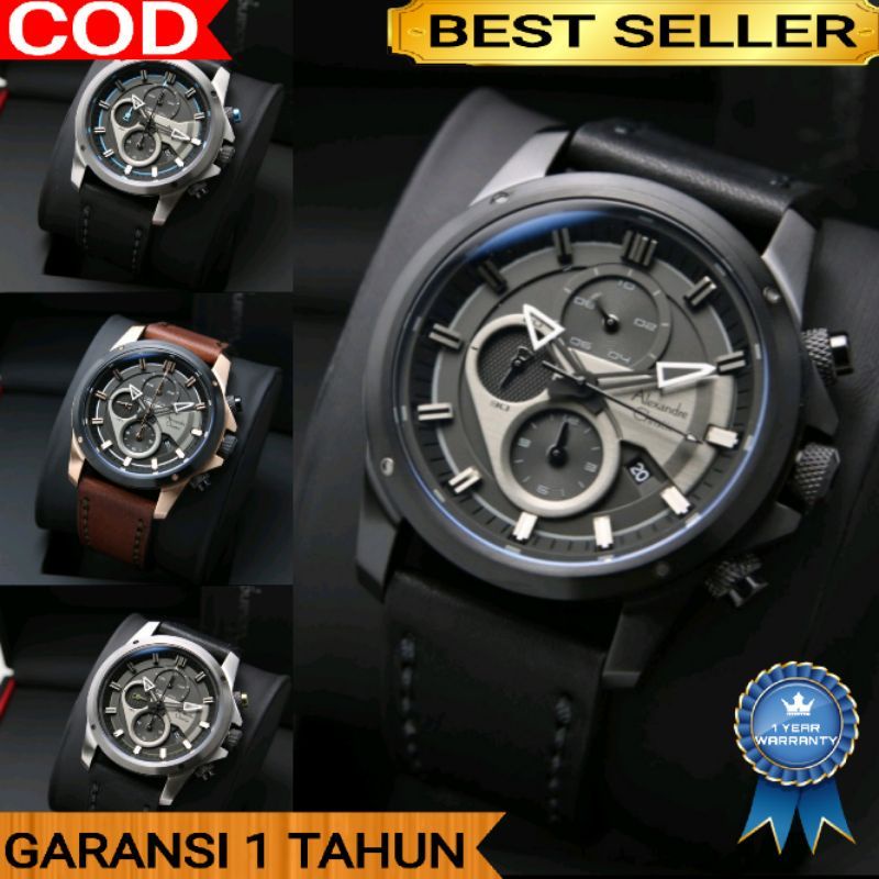 JAM TANGAN PRIA ALEXANDRE CRISTI AC 6593 MC/AC 6593 MC ORIGINAL GARANSI1 TAHUN