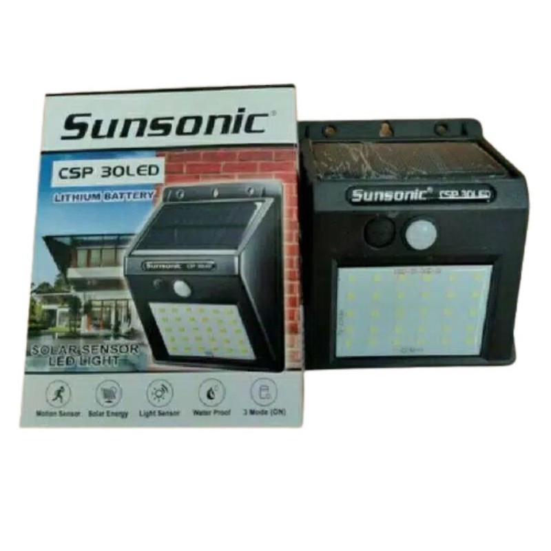 Solar Sensor LED Light / Lampu LED Tenaga Surya Sensor Sunsonic CSP 30LED