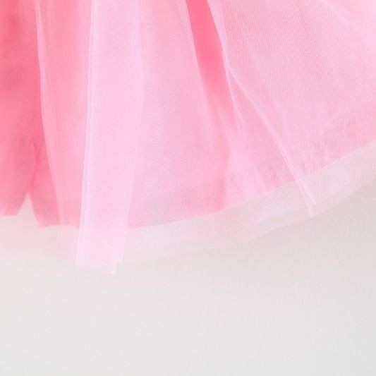 Baju setelan anak perempuan celana rok tutu+ kaos stripped kerah kelinci set anak cewek import-6