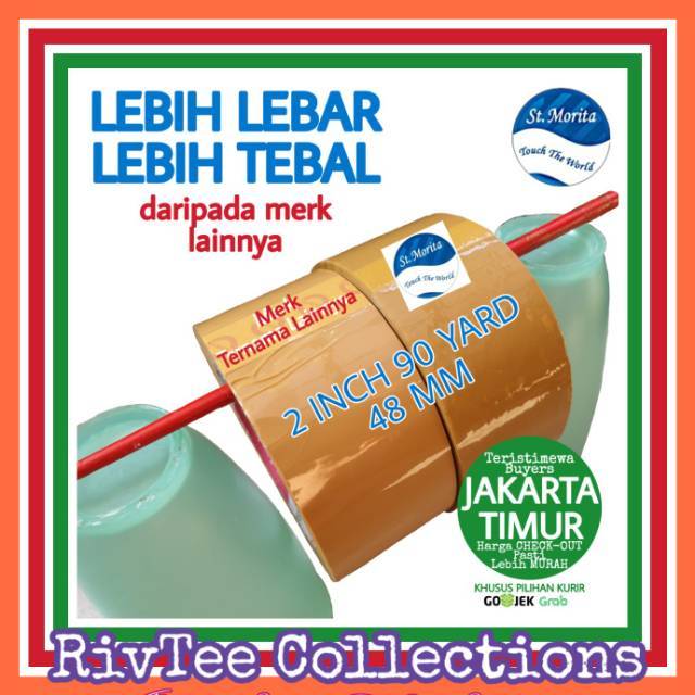 

Lakban Coklat Murah St Morita SEGEL KUNING - roll