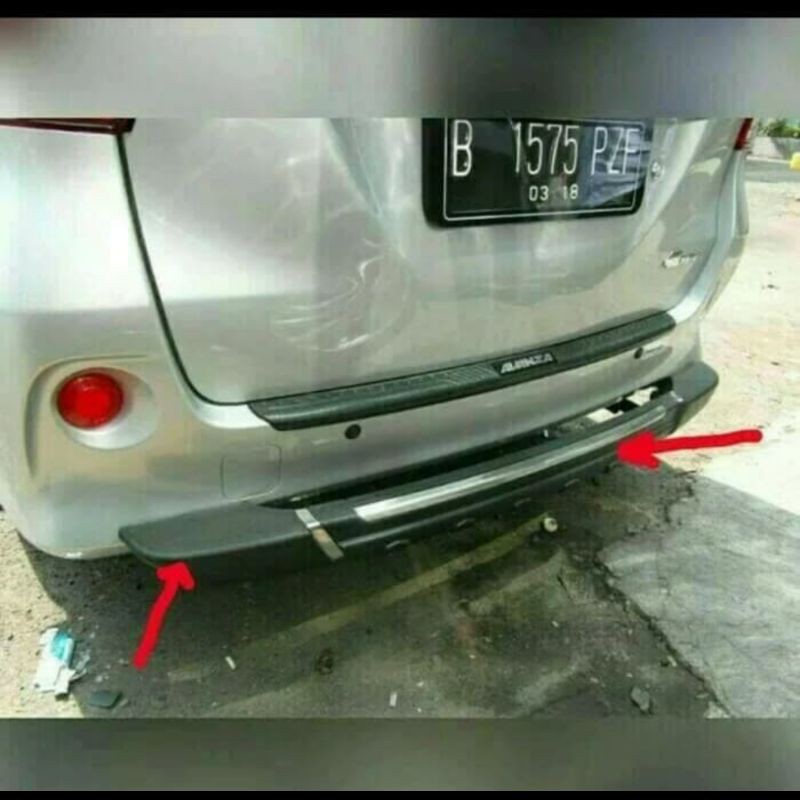 Tanduk pengaman Bumper Belakang Avanza Xenia Veloz