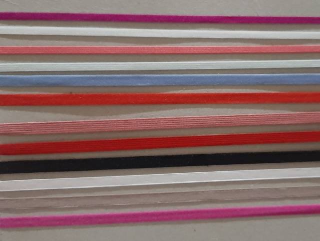 Karet foe/Headband/Bandana/Masker lebar 0.3cm pjg 20y