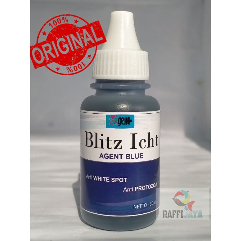 obat biru ikan blitz icht agent blue anti white spot jamur ikan berkualitas