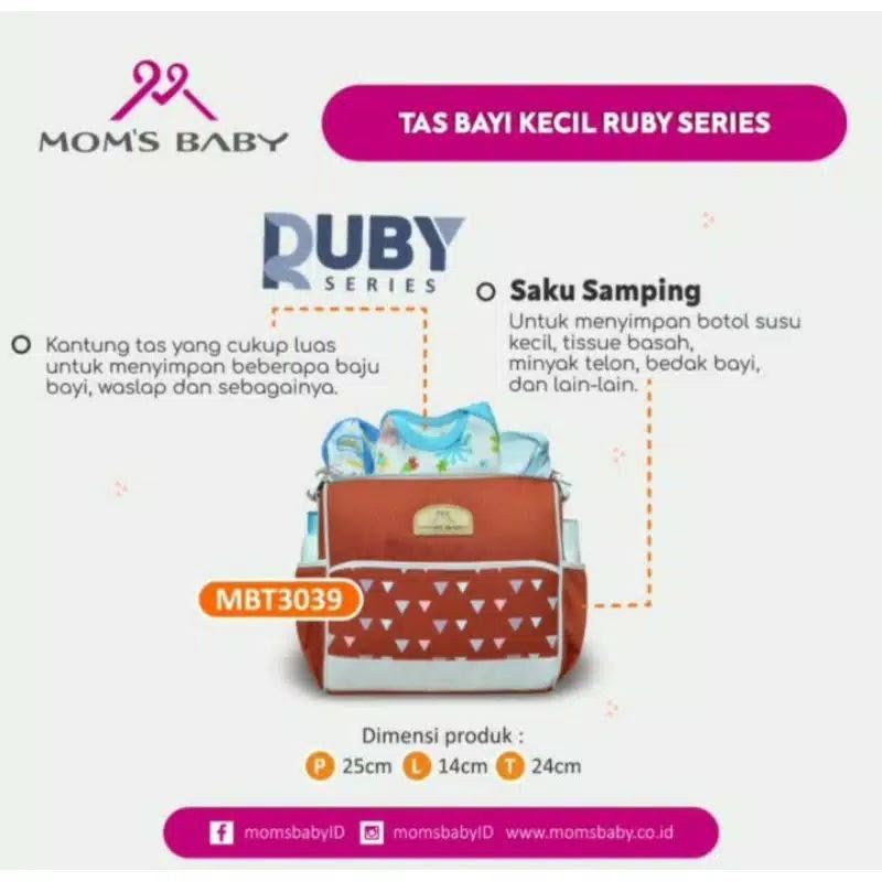 Tas Bayi Kecil Mom's Baby Ruby Series